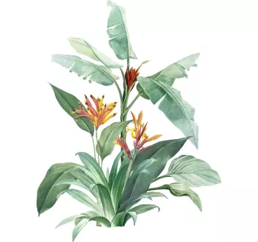 Plantas Vinil Grandes folhas tropicais - TenStickers