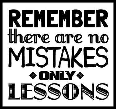 Autocolante decorativo No Mistakes - TenStickers