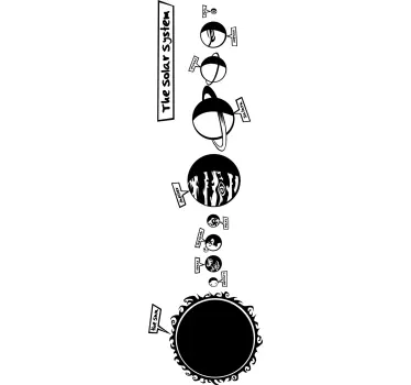 Vinil decorativo infantil sistema solar - TenStickers