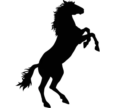 Autocolante animal cavalo majestoso em pé - TenStickers