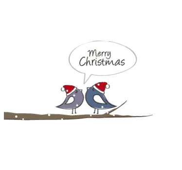 Adesivo decorativo feliz natal - TenStickers