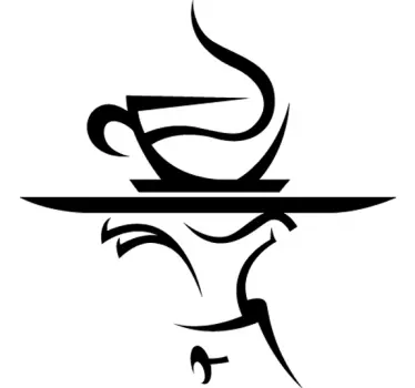Adesivo de parede cozinha café - TenStickers