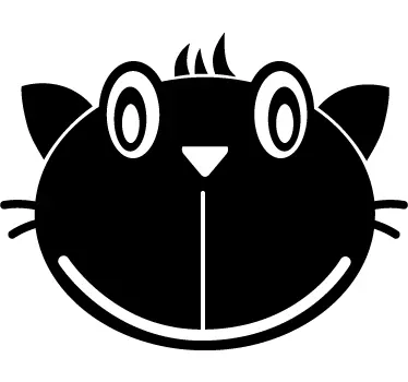 Vinil decorativo quadro preto ardósia gato - TenStickers