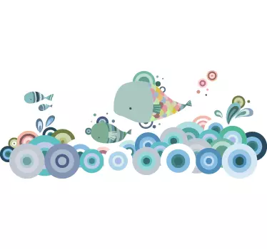Autocolante infantil Vida Marinha - TenStickers