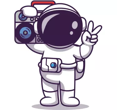 Autocolantes decorativos para quarto infantil Astronauta com esté - TenStickers