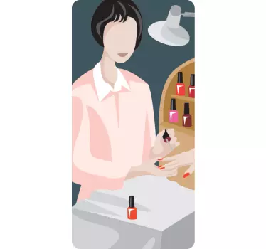 Autocolante decorativo de negócios manicure - TenStickers