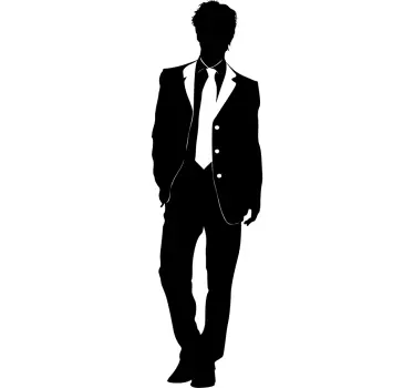 Autocolante homem de fato - TenStickers
