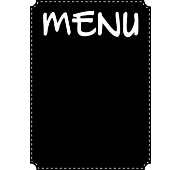 Adesivo quadro negro para menu - TenStickers