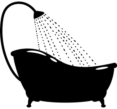 Autocolantes Decorativos para Casas de Banho Banheira com chuveir - TenStickers