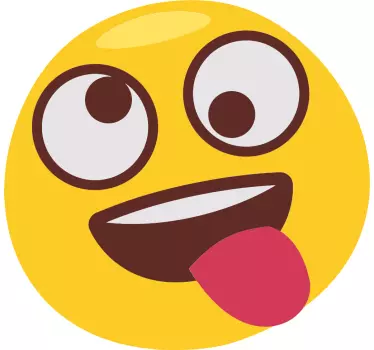 Vinil cartazes Emoji que puxa a língua - TenStickers
