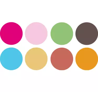 Autocolante de parede círculos coloridos - TenStickers