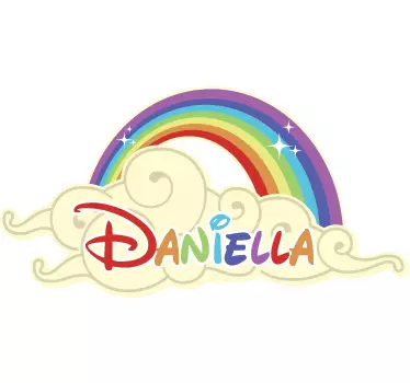 Autocolante Infantil Personalizado Arco-Íris - TenStickers
