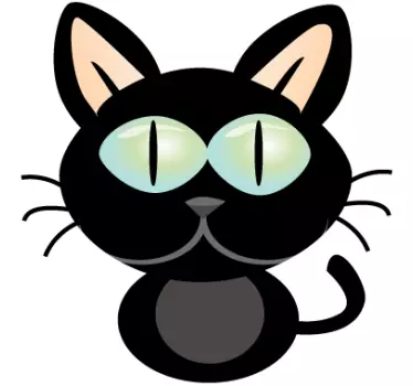 Vinil decorativo portátil gato - TenStickers