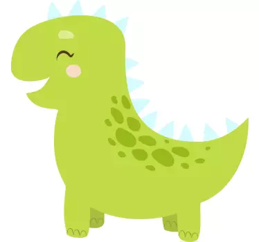 Autocolantes de dragões e dinossauros Sorrindo kawaii - TenStickers