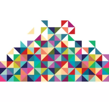 Vinis decorativos moderno construção geométrica - TenStickers
