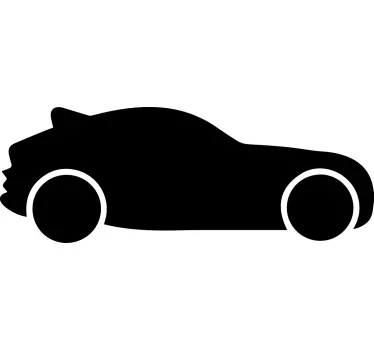 Autocolante animal silhueta de carro esportivo - TenStickers
