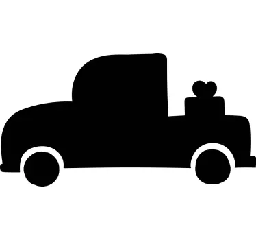 Autocolante animal silhueta de veículo clássico - TenStickers