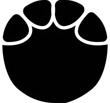 Autocolante animal contorno de pata - TenStickers