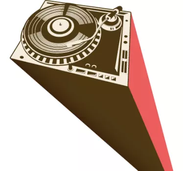 vinis decorativos plataforma giratória dj - TenStickers
