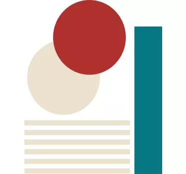 Autocolante geométrico composição de formas geométricas - TenStickers