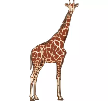Autocolante animal decoração de parede girafa - TenStickers