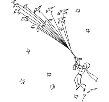 Autocolantes de contos infantis pricipezinho voador - TenStickers