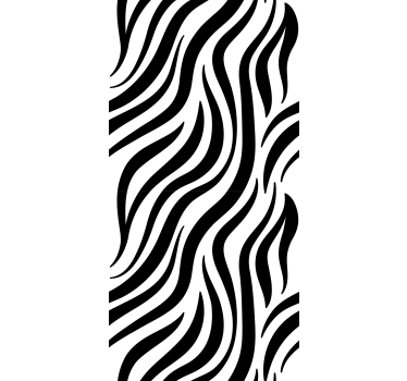 vinil decorativo para janelaspreto e branco com riscas de zebra - TenStickers