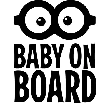 Autocolante animal sinal engraçado de bebê - TenStickers