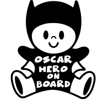 Autocolante animal figura de herói personalizável - TenStickers