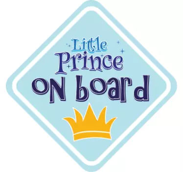 Bebe a bordo personalizado Pequeno príncipe a bordo - TenStickers