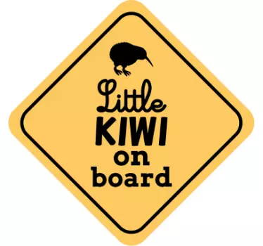 Autocolante animal prancha do pequeno kiwi - TenStickers