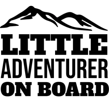 Bebe a bordo personalizado Pequeno aventureiro a bordo - TenStickers