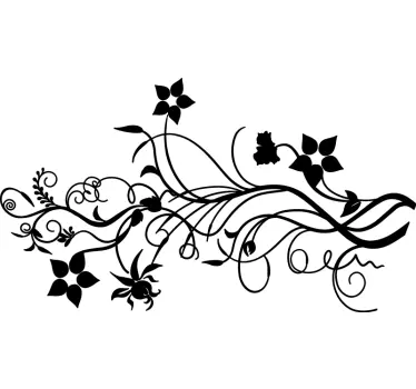 Mural de parede ramificações de plantas - TenStickers