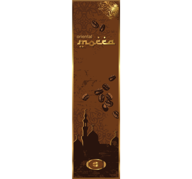 Vinil decorativo frigorífico café oriental - TenStickers