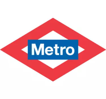 Vinil decorativo sinal metro - TenStickers