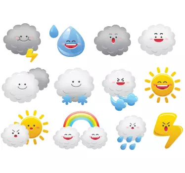 Autocolantes infantis Estados do tempo - TenStickers