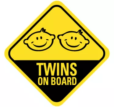 Sticker decorativo Twins On Board - TenStickers