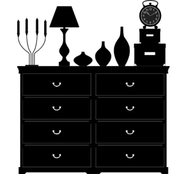 Vinil decorativo cómoda clássica - TenStickers