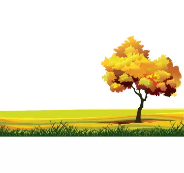 Vinil Decorativo Horizonte Campo - TenStickers