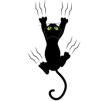Autocolante decorativo gato na parede - TenStickers