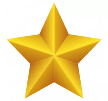 Adesivos azulejos Telha estrela dourada - TenStickers