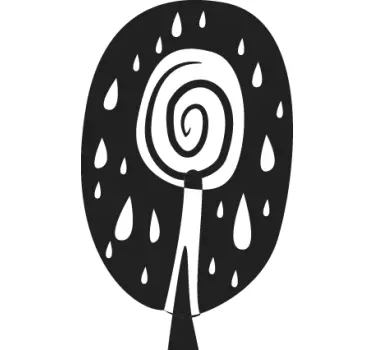 Vinil decorativo árvore africana - TenStickers