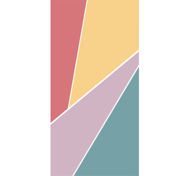 Vinil para frigorífico Bloco de cor pastel - TenStickers