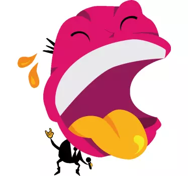 Vinil decorativo homem cantando - TenStickers