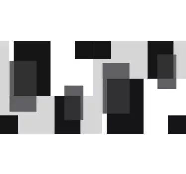 Vinil para móveis Blocos de cor preto e branco - TenStickers