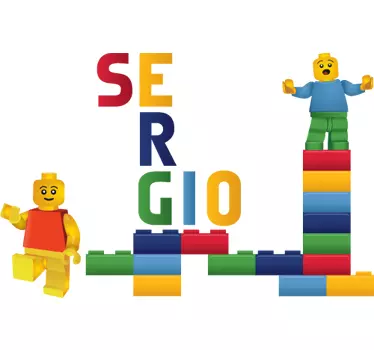 Autocolantes decorativos de brinquedos lego personalizavel - TenStickers