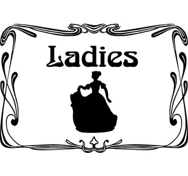 Autocolante vintage casa de banho feminino - TenStickers