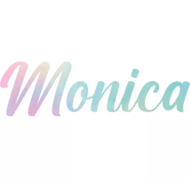 Vinil originais Nome de menina arco-íris colorido - TenStickers