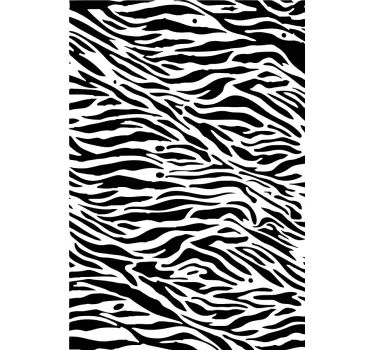 Vinil para móveis Padrão de zebra engraçado - TenStickers