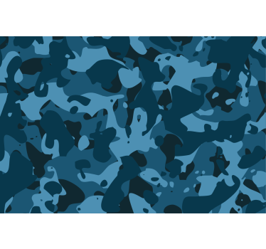 Autocolantes decorativo para bicicletas Padrão militar azul - TenStickers